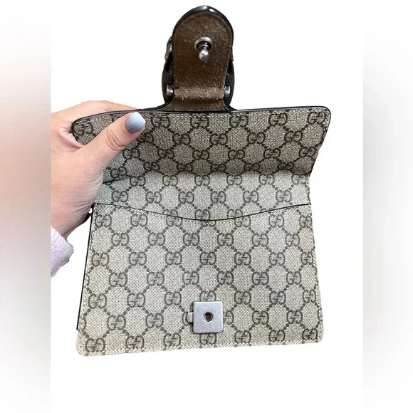 GUCCI  GG Supreme Monogram Small Dionysus Shoulder Bag - Picture 7 of 8
